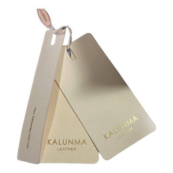 Kalunma Black 100% Smooth Oil Rich Leather Crossbody Purse Brass Bag Charms NWT - Picture 14 of 16